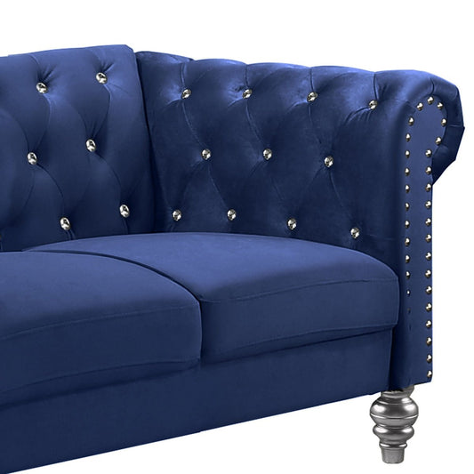Emma - Crystal Loveseat Stationary Loveseats by New Classic - Walls Furniture & Mattress