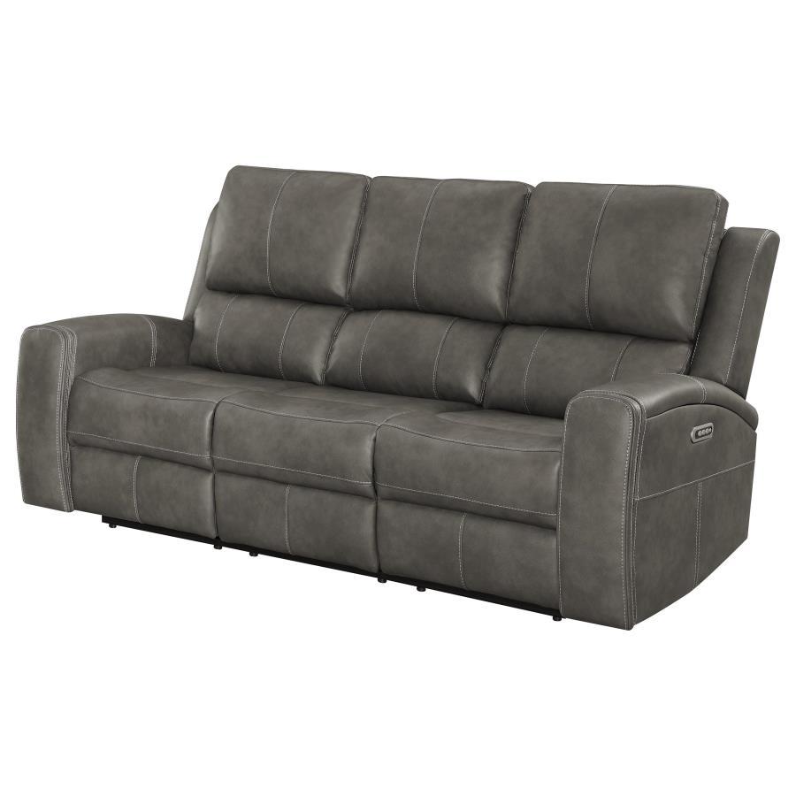 Brickston - Triple Power Reclining Sofa Reclining Sofas by Coaster Fine Furniture - Walls Furniture & Mattress