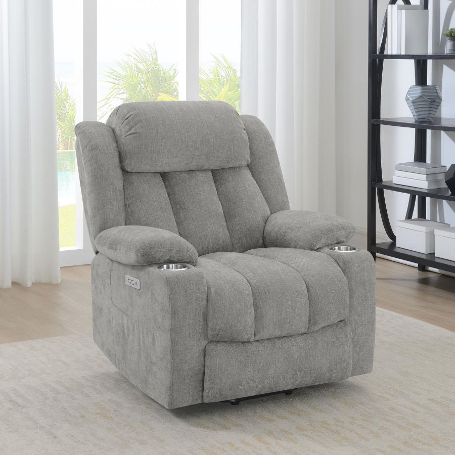 Houston - Upholstered Power Lift Recliner Chair Lift Chairs by CoasterEveryday - Walls Furniture & Mattress
