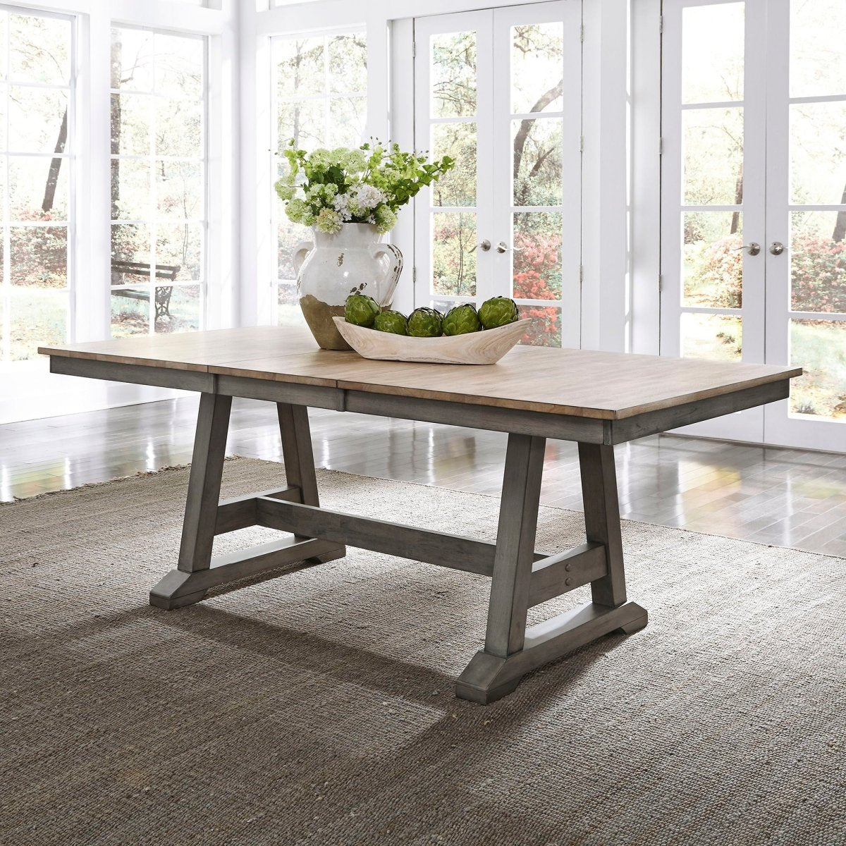Lindsey Farm - Trestle Table Dining Tables by Liberty Furniture - Walls Furniture & Mattress