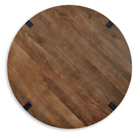 Hanneforth - Round Cocktail Table - Brown Coffee Tables by Signature Design by Ashley® - Walls Furniture & Mattress