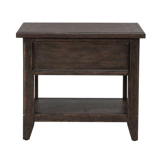 Paradise Valley - Rectangular End Table - Dark Brown End Tables by Liberty Furniture - Walls Furniture & Mattress