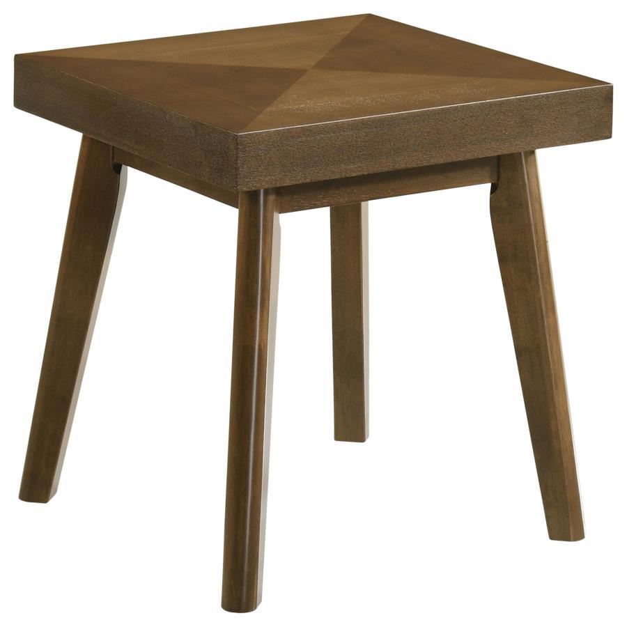 Westerly - Square Wood Side End Table - Walnut Brown End Tables by Coaster Fine Furniture - Walls Furniture & Mattress