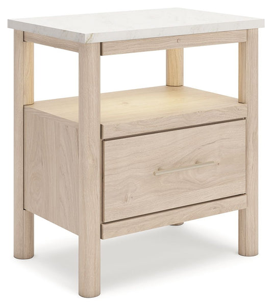 Cadmori - One Drawer Night Stand Nightstands w/ Charging Stations by Signature Design by Ashley® - Walls Furniture & Mattress