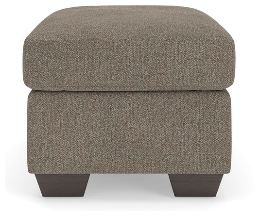 Triston - Peaks - Ottoman - Suede Upholstered Ottomans by Benchcraft® - Walls Furniture & Mattress