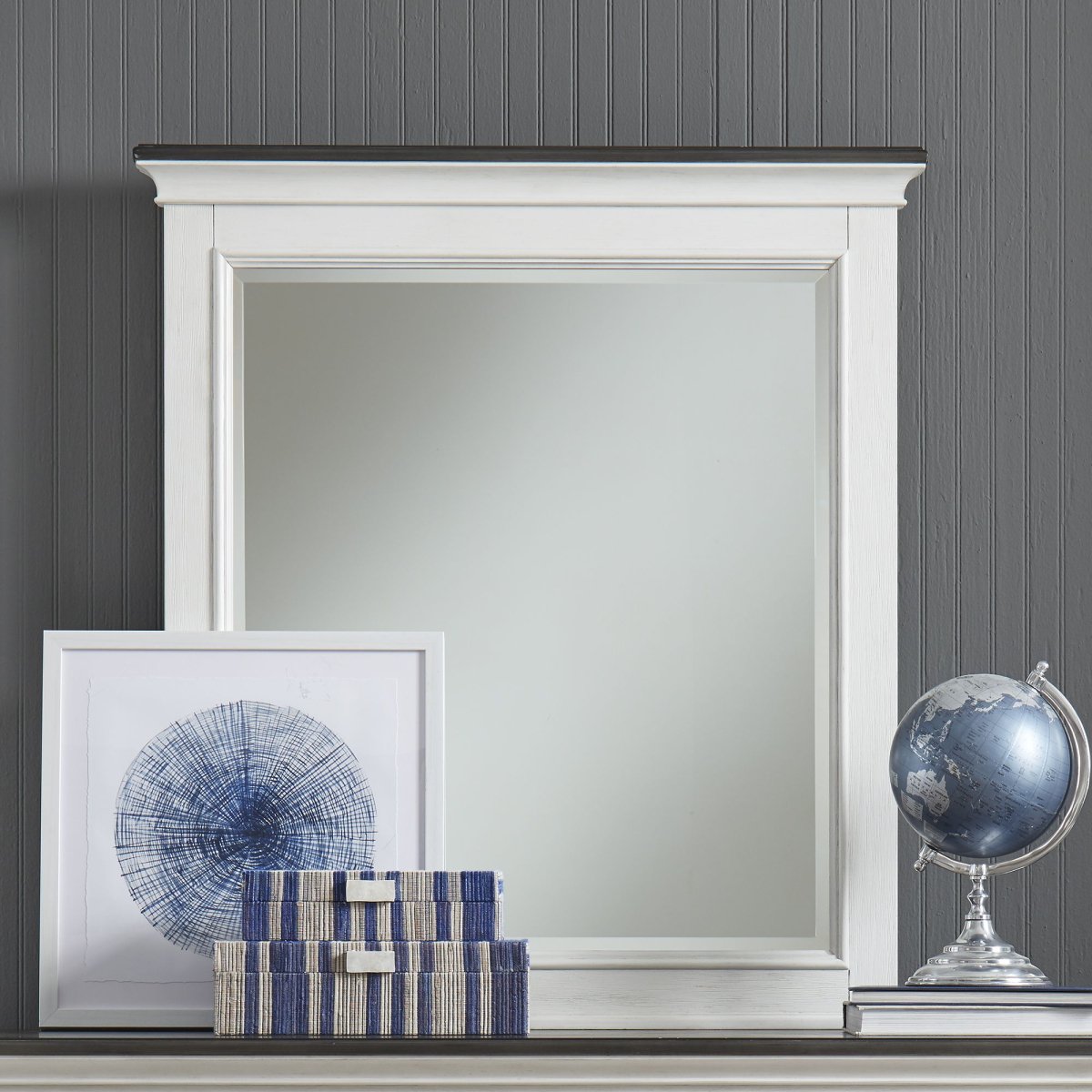 Allyson Park - Crown Mirror Bedroom Mirrors by Liberty Furniture - Walls Furniture & Mattress