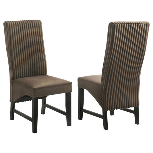 Barrand - Upholstered Dining Side Chair (Set of 2) Chair Sets by Coaster Fine Furniture - Walls Furniture & Mattress