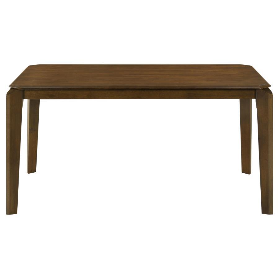 Almonte - Rectangular Wood Dining Table - Dark Brown Dining Tables by Coaster Fine Furniture - Walls Furniture & Mattress