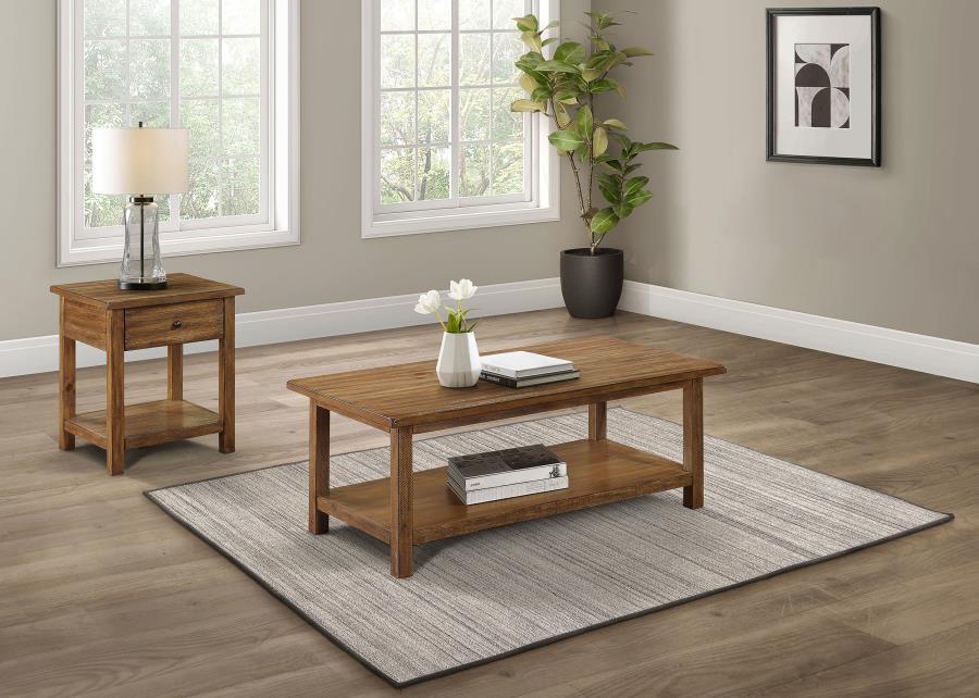 Payne - Coffee And 1 - Drawer End Table Set Table Sets by Coaster Fine Furniture - Walls Furniture & Mattress