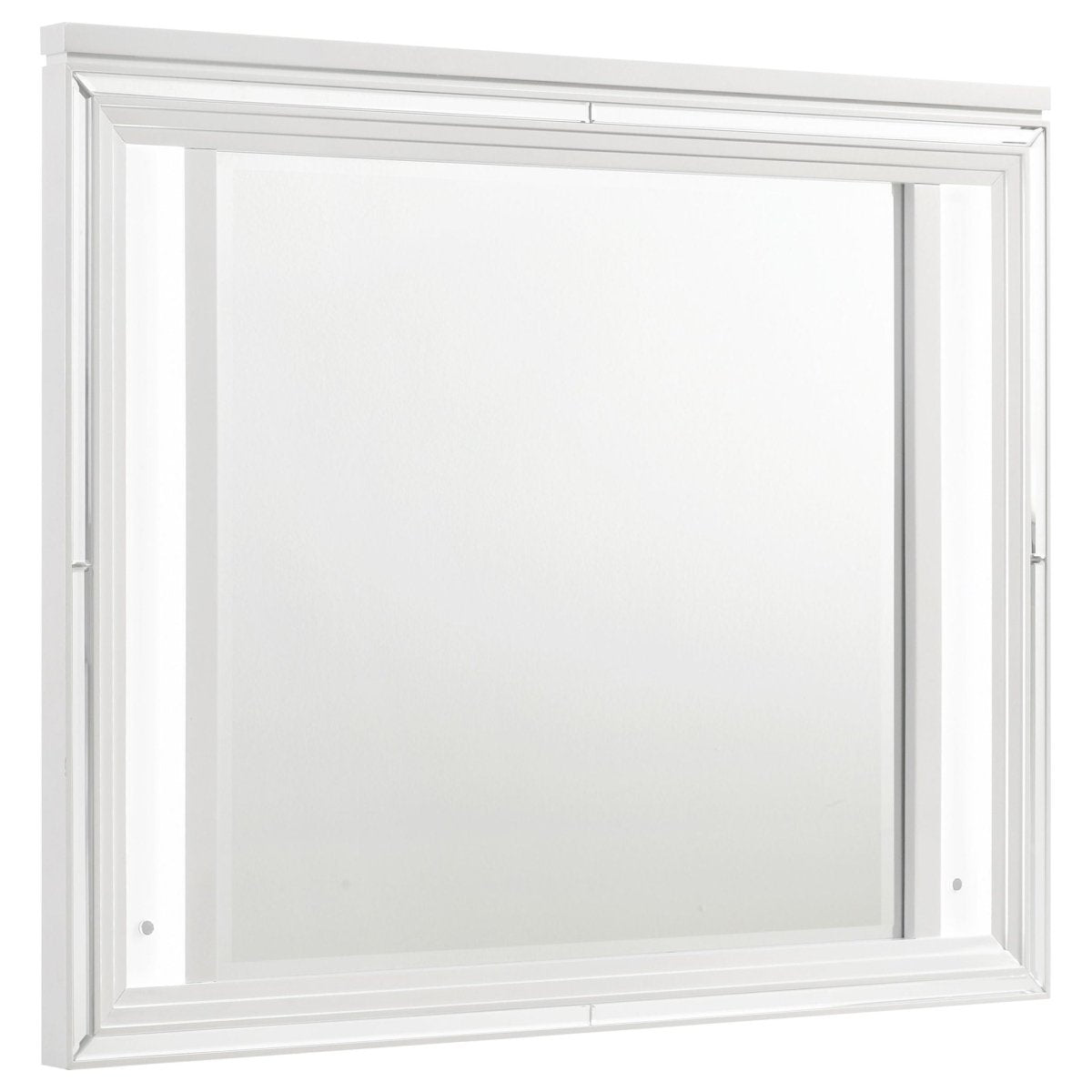 Marmore - LED Dresser Mirror - White Bedroom Mirrors by Coaster Fine Furniture - Walls Furniture & Mattress