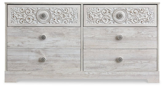 Paxberry - Six Drawer Dresser - Weatherworn - Whitewash Dressers by Signature Design by Ashley® - Walls Furniture & Mattress