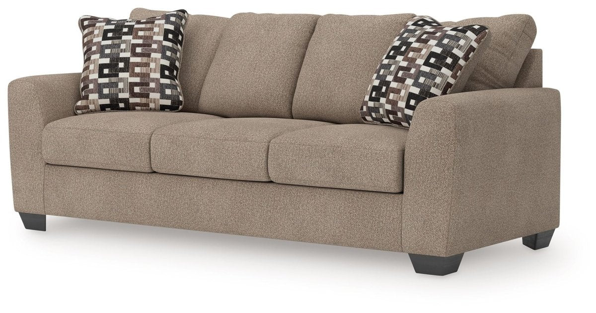 Triston - Peaks - Suede - Queen Sofa Sleeper Sleeper Sofas by Benchcraft® - Walls Furniture & Mattress