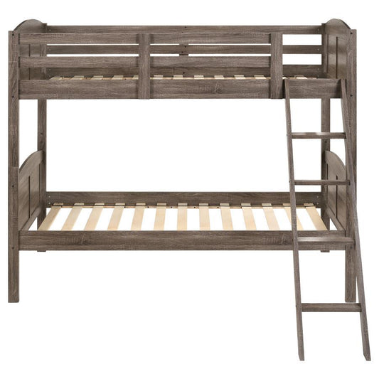 Flynn - Wood Bunk Bed Bunk Beds by CoasterEveryday - Walls Furniture & Mattress