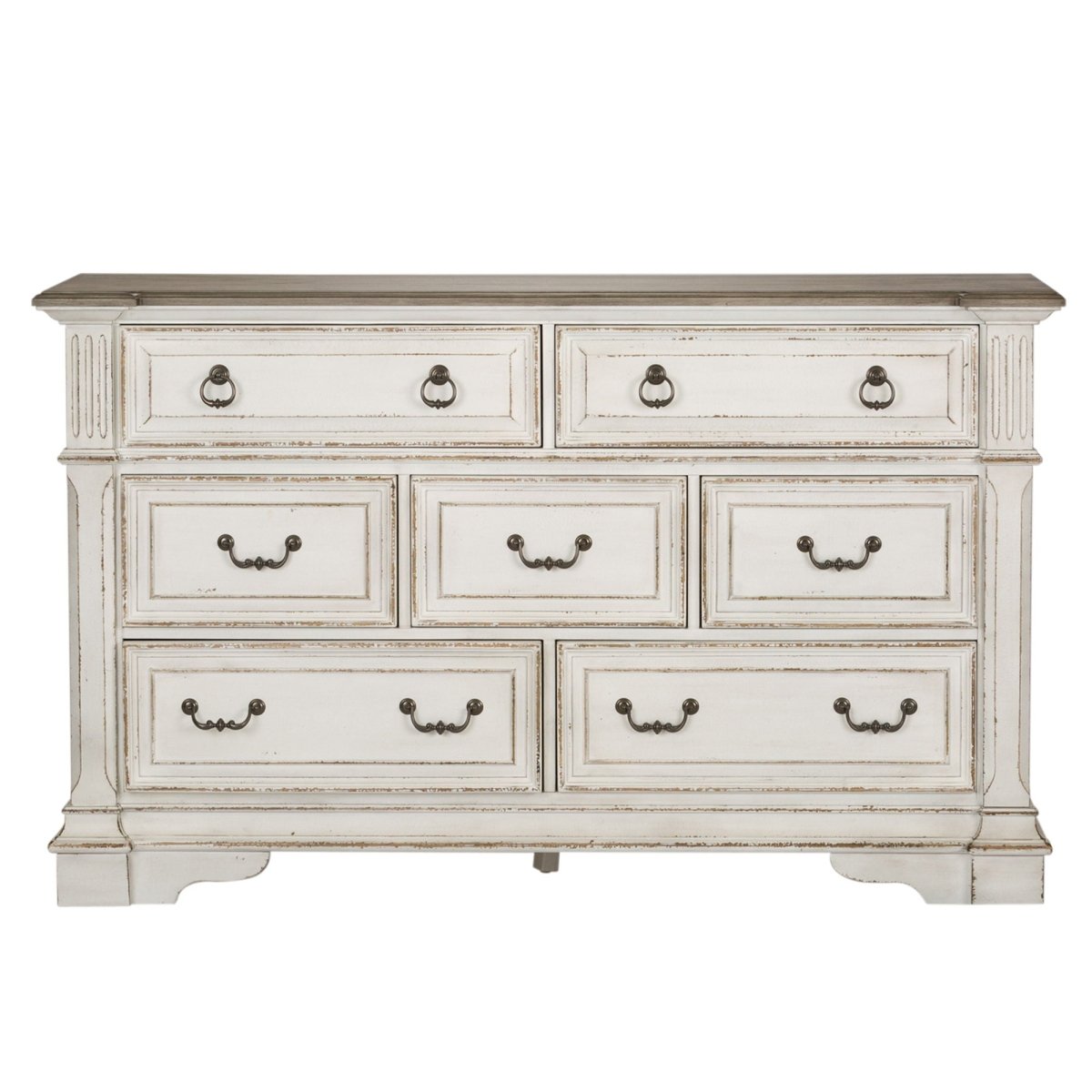 Abbey Park - 7 Drawer Dresser - White Dressers by Liberty Furniture - Walls Furniture & Mattress