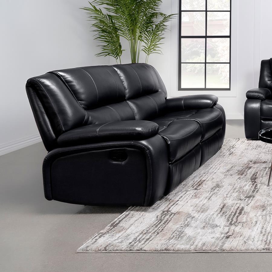 Camila - Upholstered Motion Reclining Loveseat Reclining Loveseats by Coaster Fine Furniture - Walls Furniture & Mattress