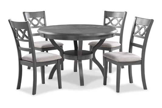 Cori - Round Dining Set 5 Piece Dining Room Sets by New Classic - Walls Furniture & Mattress