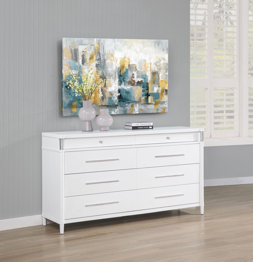 Gracemont - 8 - Drawer Bedroom Dresser Cabinet Dressers by Coaster Fine Furniture - Walls Furniture & Mattress