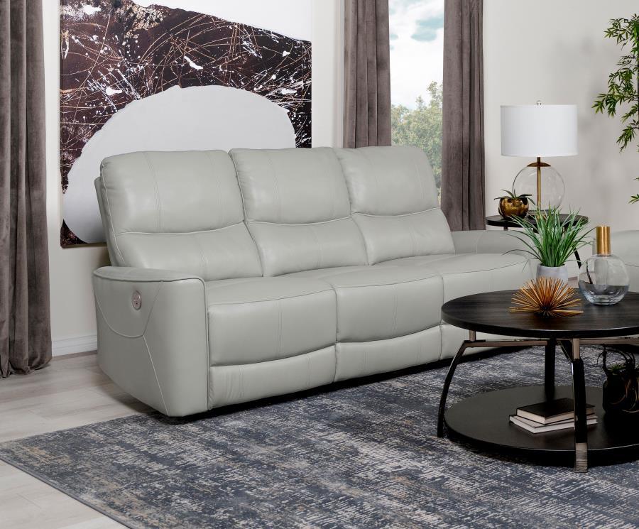 Greenfield - Upholstered Power Reclining Sofa Reclining Sofas by Coaster Fine Furniture - Walls Furniture & Mattress