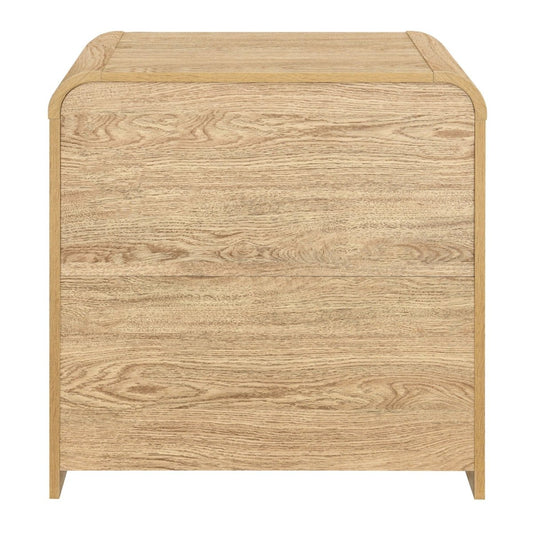 Mara - Two Drawer End Table / Bedside Table - Natural End Tables by New Classic - Walls Furniture & Mattress
