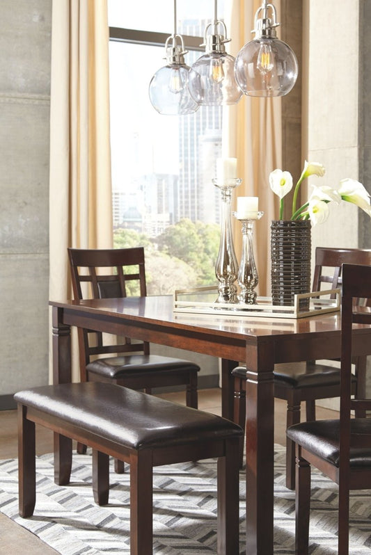 Bennox - Dining Room Table Set (Set of 6) - Brown 6 Piece Dining Room Sets by Signature Design by Ashley® - Walls Furniture & Mattress