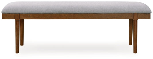 Lyncott - Large Upholstered Dining Room Bench - Gray / Brown Upholstered Benches by Signature Design by Ashley® - Walls Furniture & Mattress