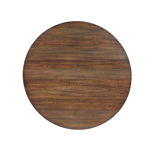 Potomac - 5 Piece Round Dining Set (Table & 4 Chairs) - Brown / Black 5 Piece Dining Room Sets by New Classic - Walls Furniture & Mattress