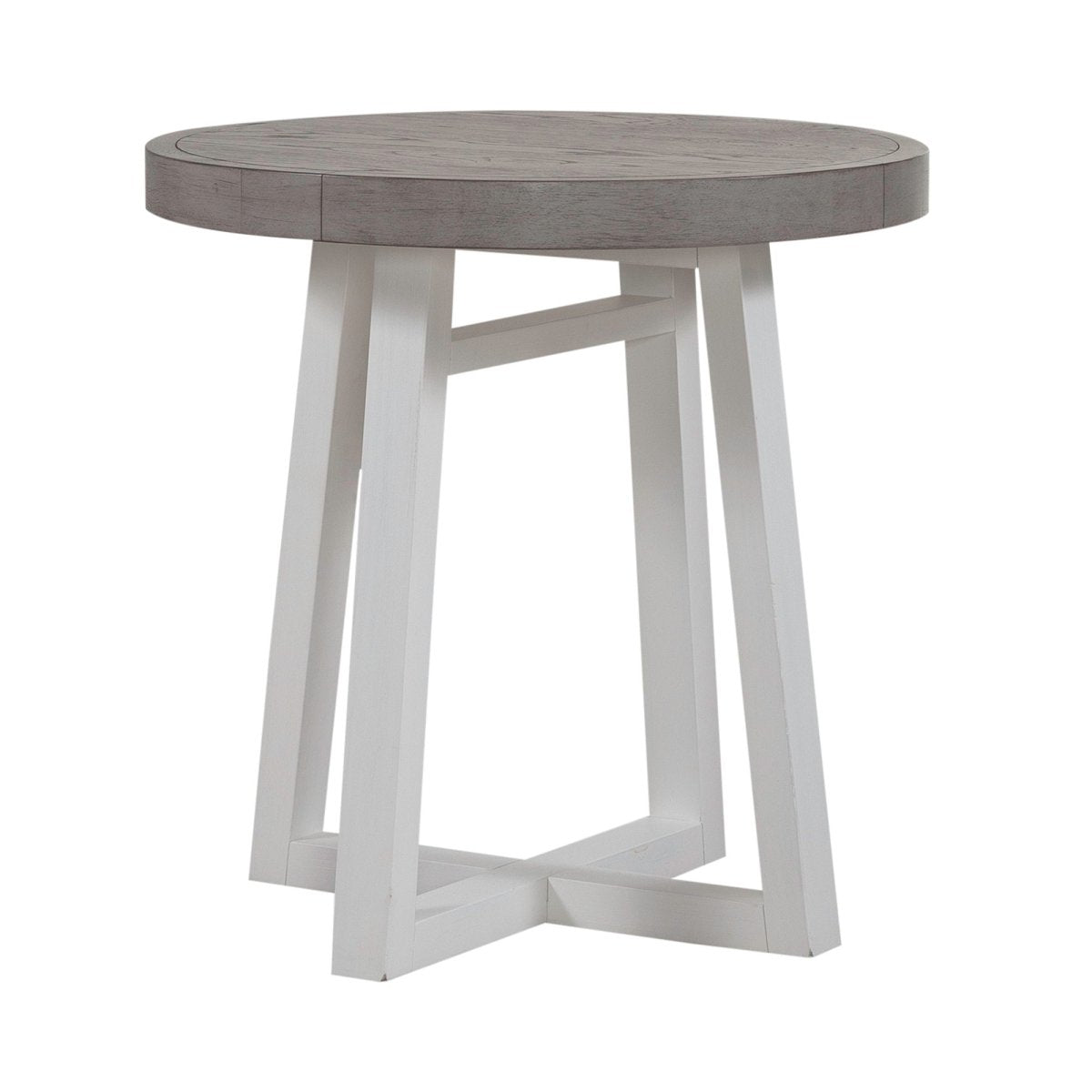 Palmetto Heights - Round End Table - White End Tables by Liberty Furniture - Walls Furniture & Mattress