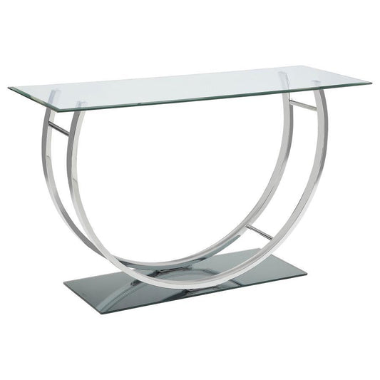 Danville - Rectangular U - Shaped Glass Top Table End Tables by CoasterEssence - Walls Furniture & Mattress