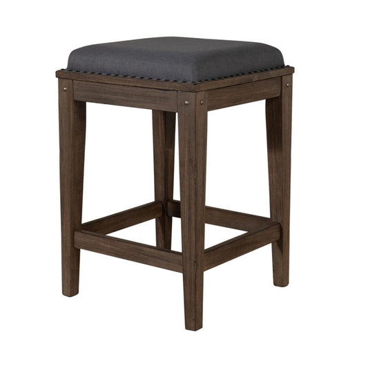 Sonoma Road - Upholstered Console Stool - Weathered Beaten Bark Counter Height (24" - 27") by Liberty Furniture - Walls Furniture & Mattress