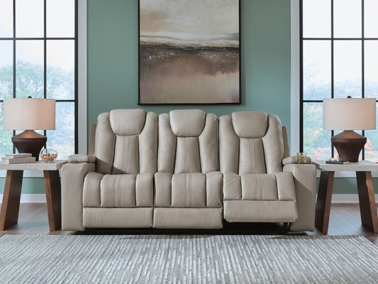 Elevate Edges - Reclining Sofa With Drop Down Table - Coin Reclining Sofas by Signature Design by Ashley® - Walls Furniture & Mattress