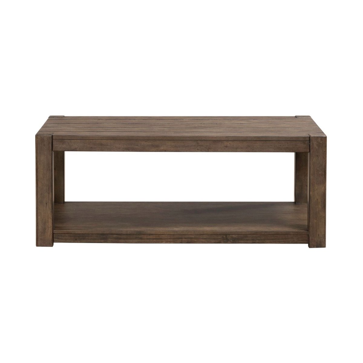 Broadmore - Rectangular Cocktail Table - Brown Cocktail Tables by Liberty Furniture - Walls Furniture & Mattress
