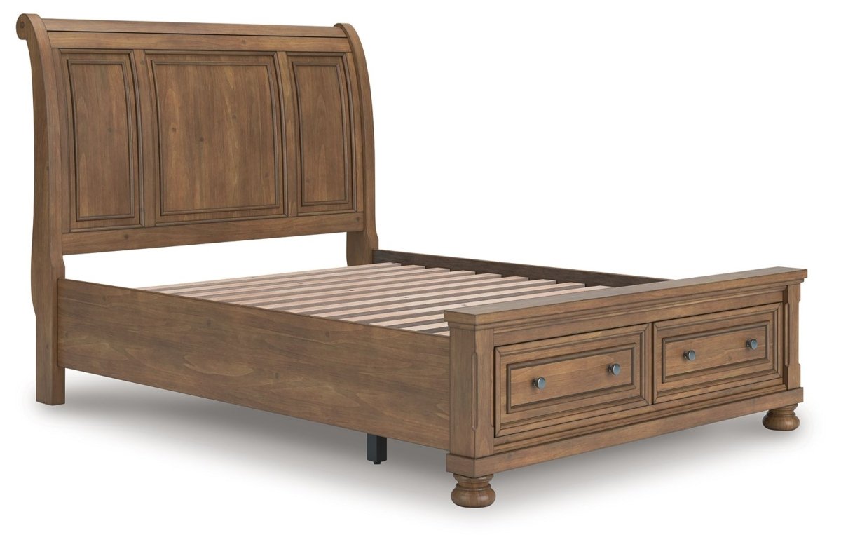 Feddinger - Storage Sleigh Bed Storage Beds by Signature Design by Ashley® - Walls Furniture & Mattress