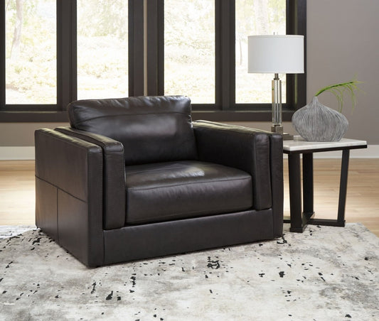 Amiata - Chair And A Half - Onyx Arm Chairs by Signature Design by Ashley® - Walls Furniture & Mattress