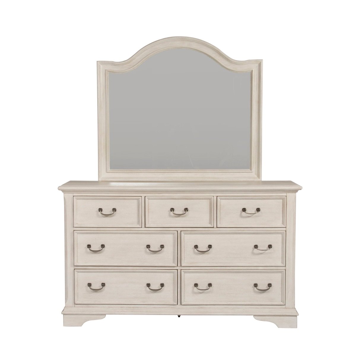 Bayside - Arched Mirror - White Arched Mirrors by Liberty Furniture - Walls Furniture & Mattress