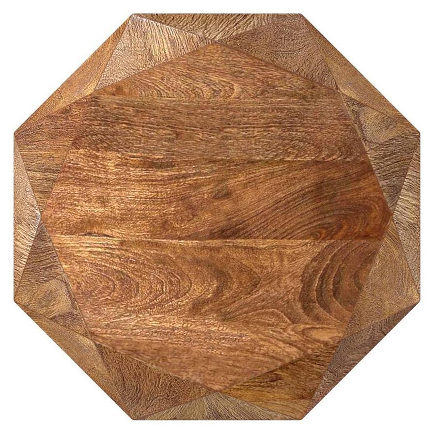 Jacinto - Octagonal Solid Mango Wood Side Table Side Tables by Coaster Fine Furniture - Walls Furniture & Mattress