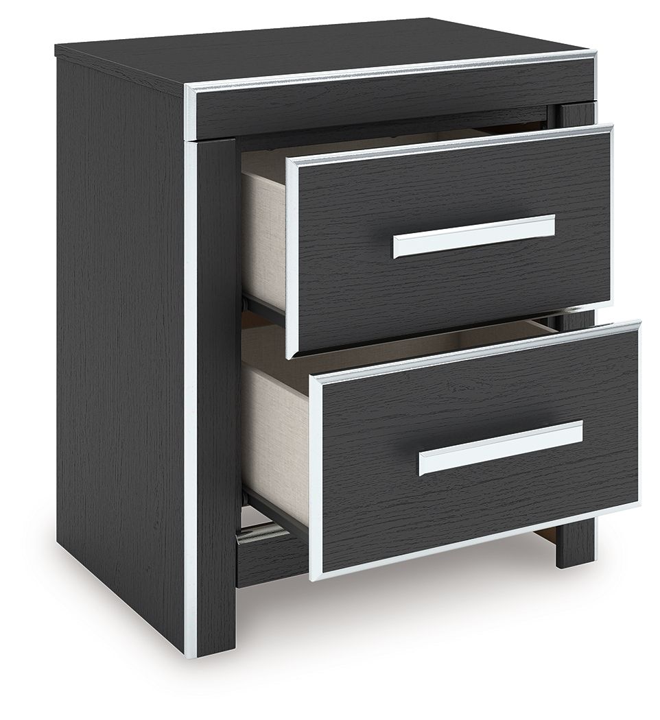 Zuraleus - Two Drawer Night Stand Nightstands w/ Charging Stations by Signature Design by Ashley® - Walls Furniture & Mattress