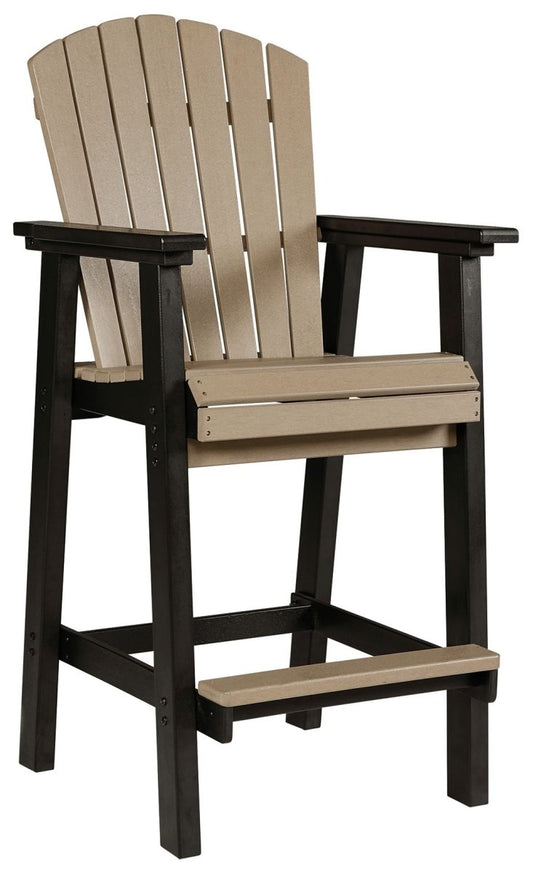 Fairen Trail - Tall Barstool (Set of 2) - Black / Driftwood Chair Sets by Signature Design by Ashley® - Walls Furniture & Mattress