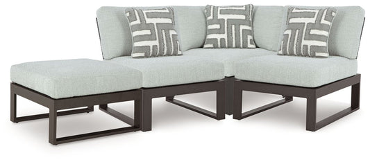 Beachloft - Outdoor Sectional Stationary Sectionals by Signature Design by Ashley® - Walls Furniture & Mattress