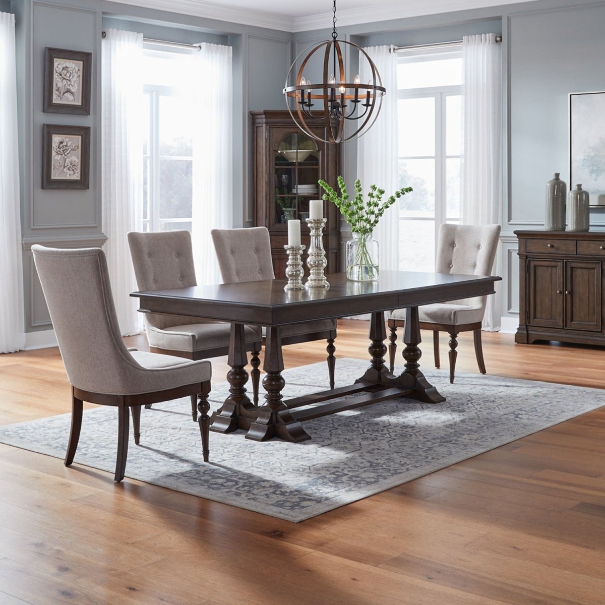 Arden Road - Opt Trestle Table Set 5 Piece Dining Room Sets by Liberty Furniture - Walls Furniture & Mattress