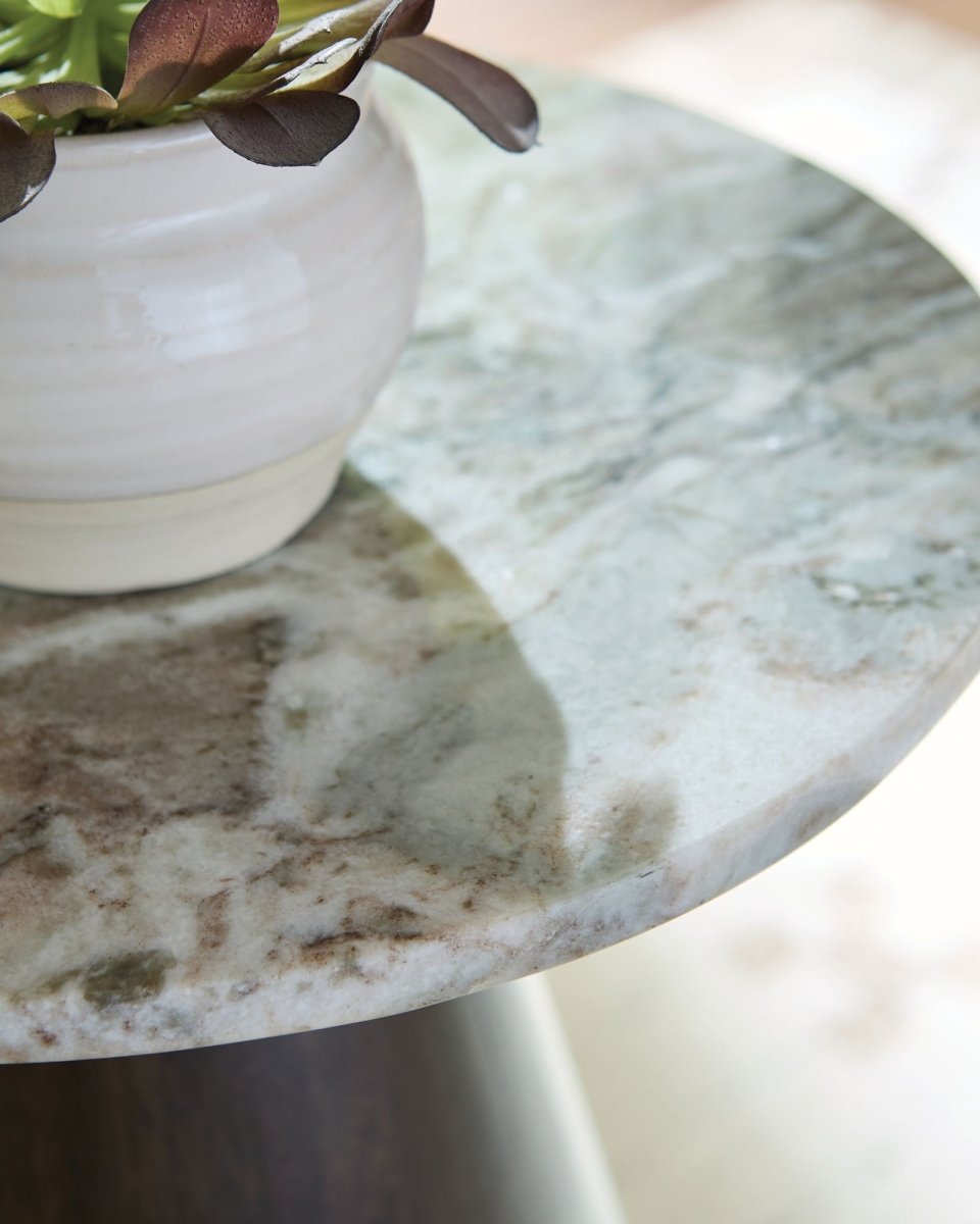 Waltnor - Gray / White / Brown - Accent Table Accent Tables by Signature Design by Ashley® - Walls Furniture & Mattress