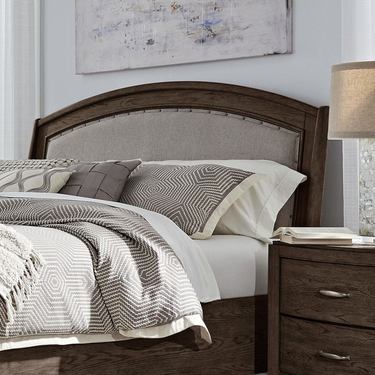 Avalon - Upholstered Headboard Upholstered Headboards by Liberty Furniture - Walls Furniture & Mattress