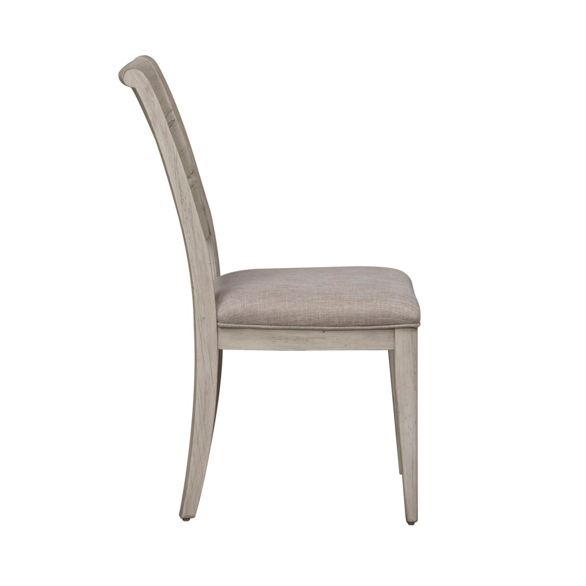 Farmhouse Reimagined - Ladder Back Upholstered Side Chair - White Side Chairs by Liberty Furniture - Walls Furniture & Mattress