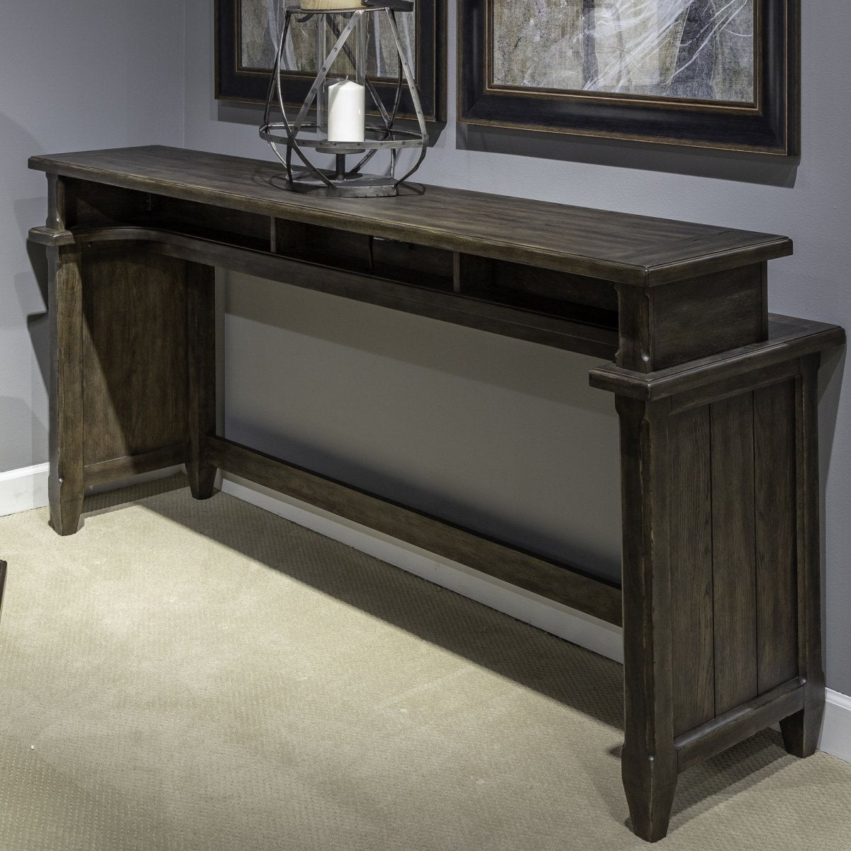 Paradise Valley - Console Bar Table - Dark Brown Console Tables by Liberty Furniture - Walls Furniture & Mattress