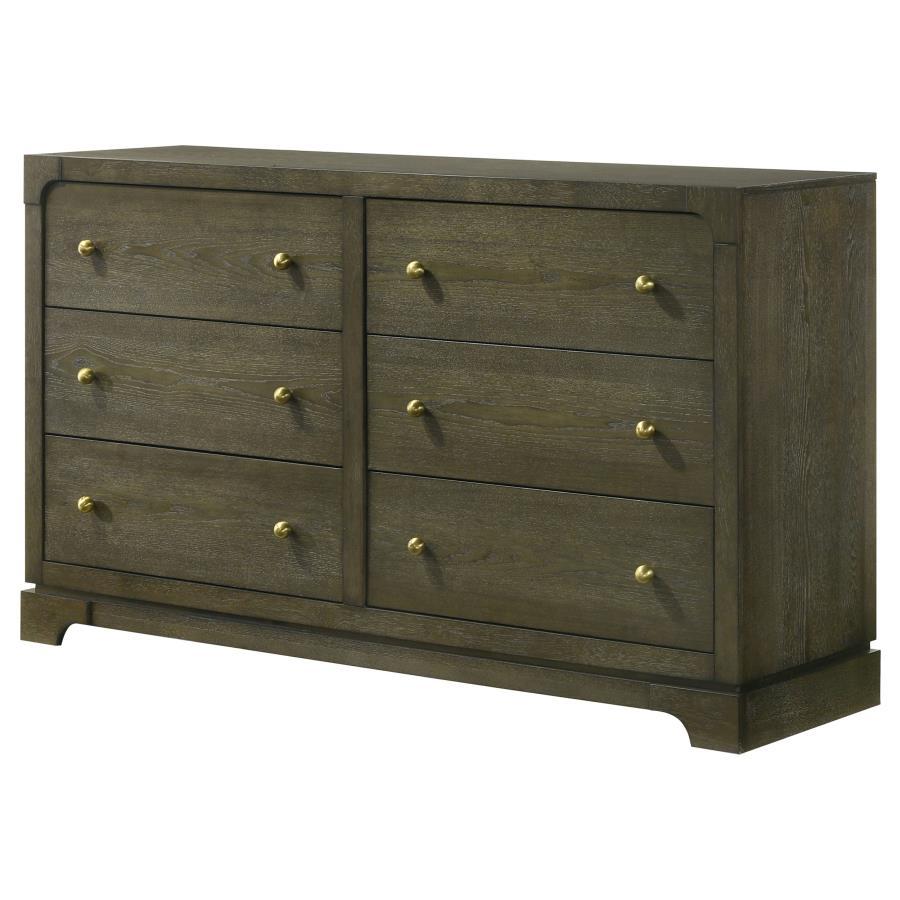 Gran Park - 6 - Drawer Dresser Cabinet Dressers by Coaster Fine Furniture - Walls Furniture & Mattress