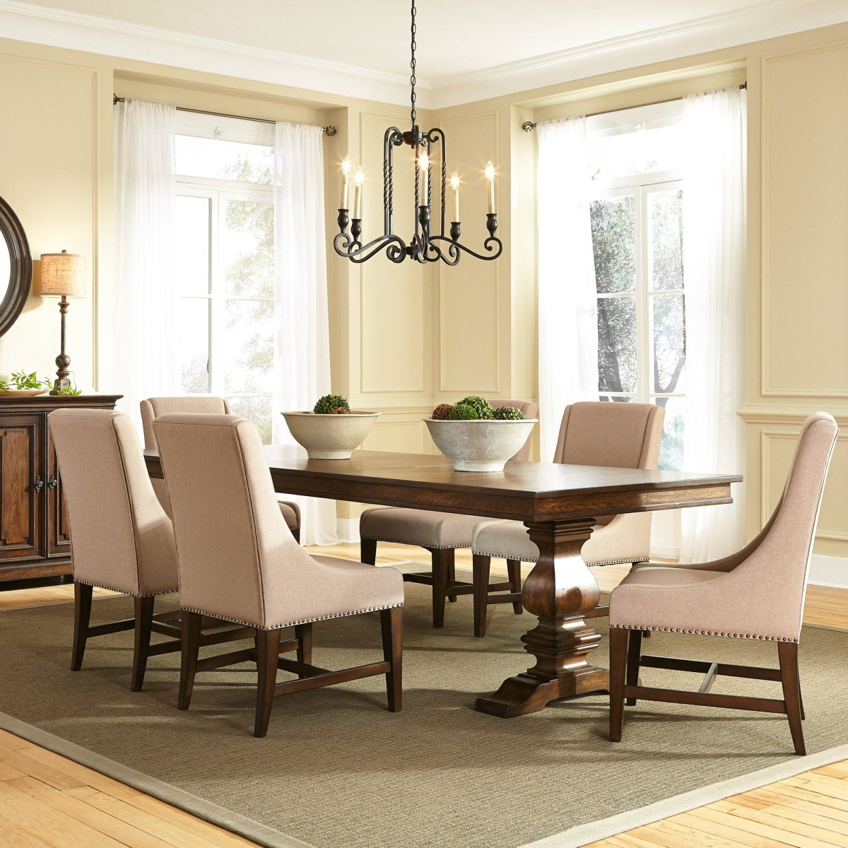 Armand - Trestle Table Set 5 Piece Dining Room Sets by Liberty Furniture - Walls Furniture & Mattress