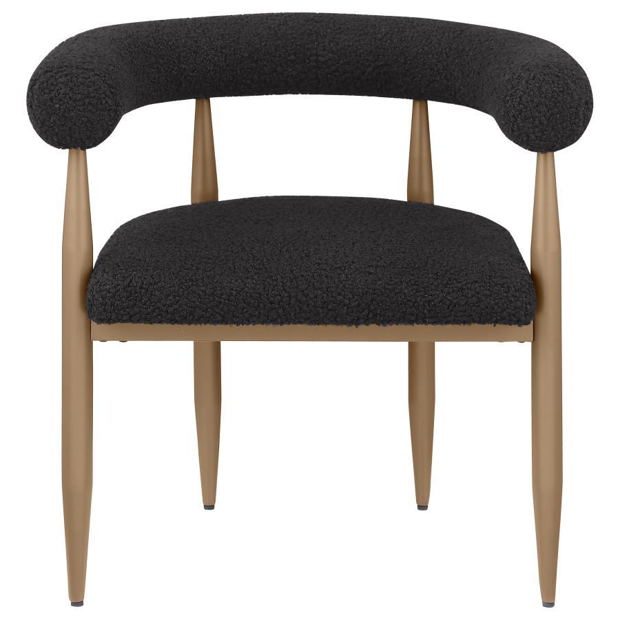 Dunmore - Boucle Upholstered Dining Arm Chair (Set of 2) Chair Sets by Coaster Fine Furniture - Walls Furniture & Mattress