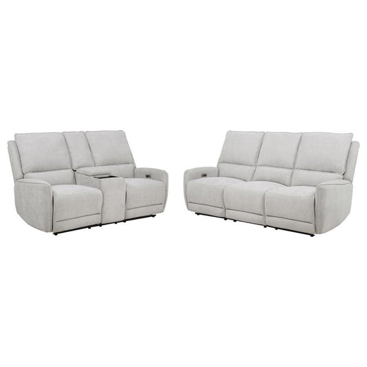 Sylmar - Chenille Power Reclining Sofa Set Reclining Sofas & Loveseats by Coaster Fine Furniture - Walls Furniture & Mattress