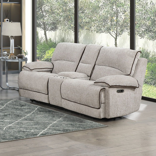 Camden - Dual Reclining Console Loveseat Reclining Loveseats by New Classic - Walls Furniture & Mattress