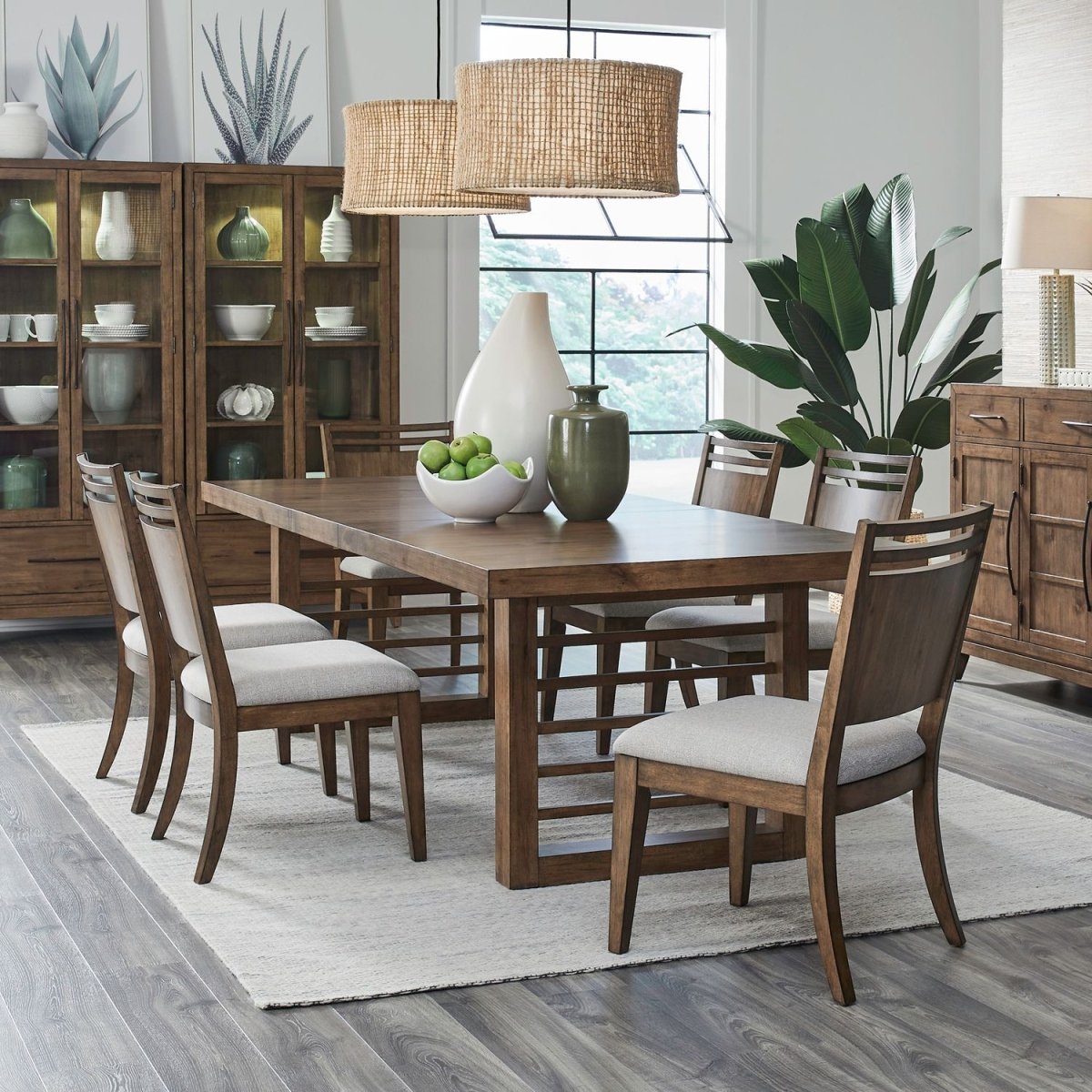 Shaker Lakes - Optional Double Pedestal Table Set 5 Piece Dining Room Sets by Liberty Furniture - Walls Furniture & Mattress