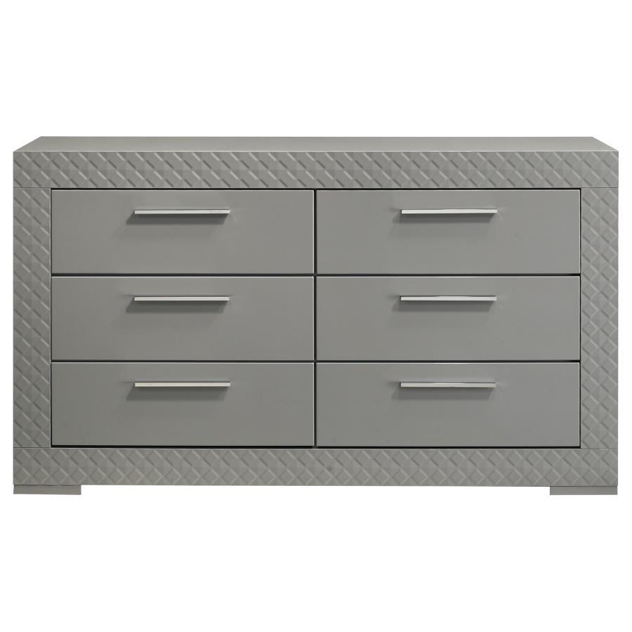 Ives - 6 - Drawer Dresser Dressers by Coaster Fine Furniture - Walls Furniture & Mattress